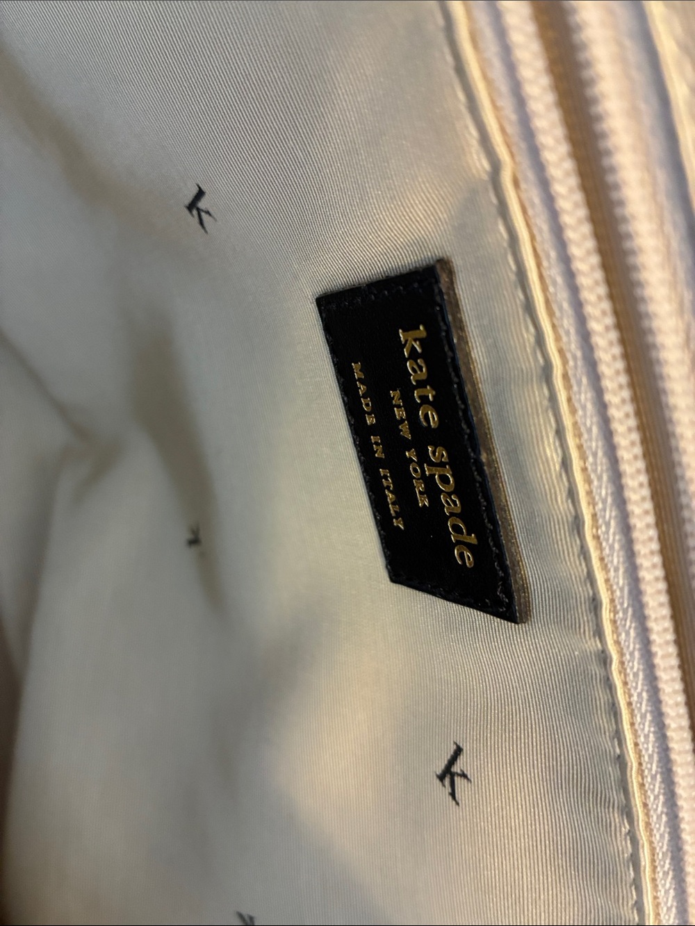 kate spade Navy and Red Striped Canvas Tote - Picture 4 of 10